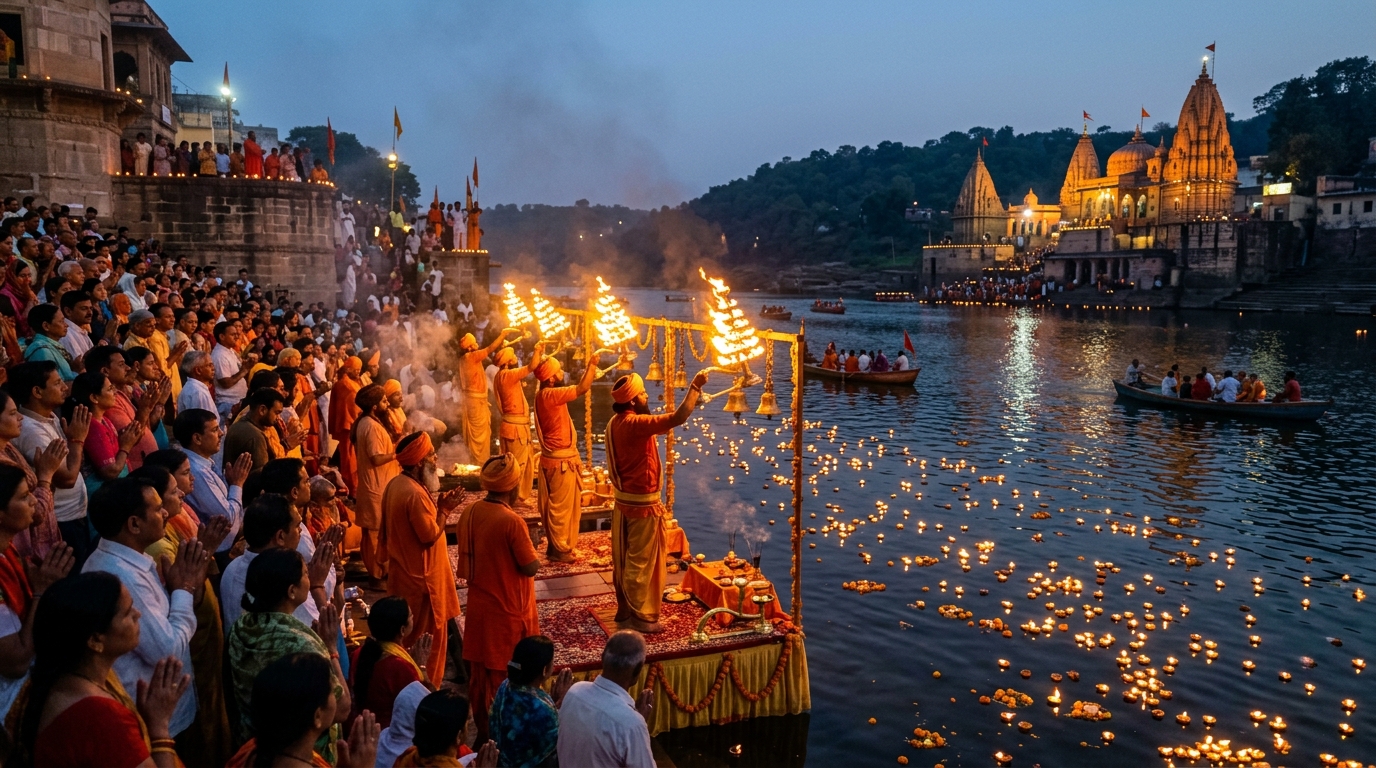 Sacred Narmada Evening Aarti
